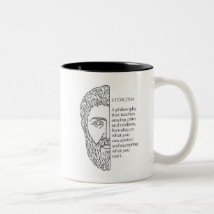 Caneca De Café Em Dois Tons Definição de Stoicismo