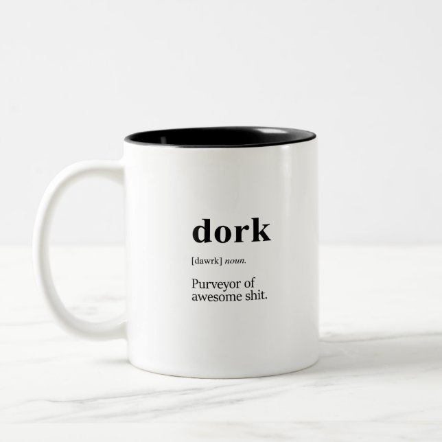 Caneca De Café Em Dois Tons Definição do Dork (Esquerda)