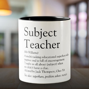 Caneca De Café Em Dois Tons Definição do Melhor Professor de Todos os Tempos d