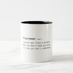 Caneca De Café Em Dois Tons Definição do programador