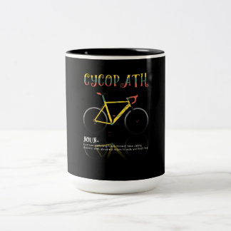 Caneca De Café Em Dois Tons Definição Engraçado Presente do Viciado em Ciclo p