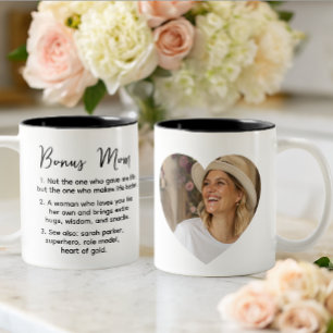 Caneca De Café Em Dois Tons definição personalizada de mãe de Bônus