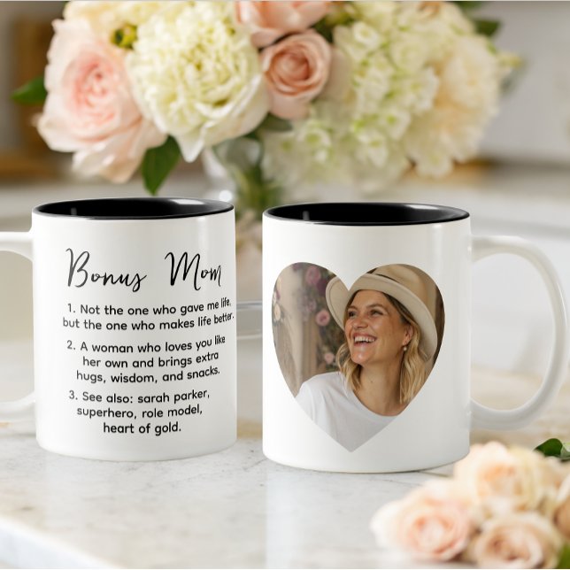 Caneca De Café Em Dois Tons definição personalizada de mãe de Bônus (Criador carregado)