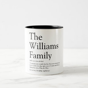 Caneca De Café Em Dois Tons Definição Personalizada para a Sua Família