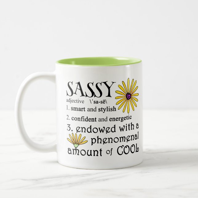 Caneca De Café Em Dois Tons Definido Sassy (Esquerda)