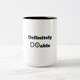 Caneca De Café Em Dois Tons Definitivamente exequível