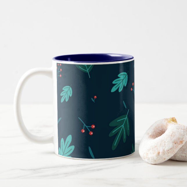 Caneca De Café Em Dois Tons Deixa a arte (Com Donut)