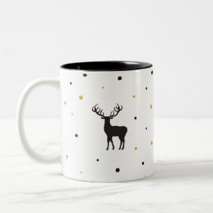 Caneca De Café Em Dois Tons Deixar Neve Imagem de Reprodução