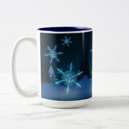 Caneca De Café Em Dois Tons Deixe-o nevar muito