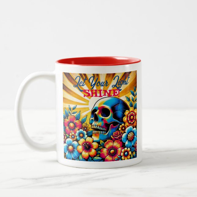 Caneca De Café Em Dois Tons Deixe sua luz brilhar! (Esquerda)