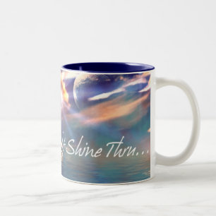 Caneca De Café Em Dois Tons DEIXE SUA LUZ brilhar