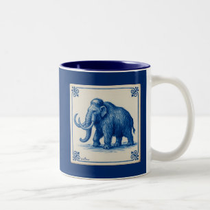 Caneca De Café Em Dois Tons Delft Wooly Mammoth