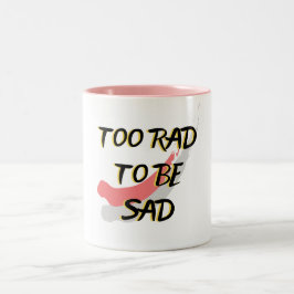 CANECA DE CAFÉ EM DOIS TONS DEMAIS RAD PARA SER TRISTE