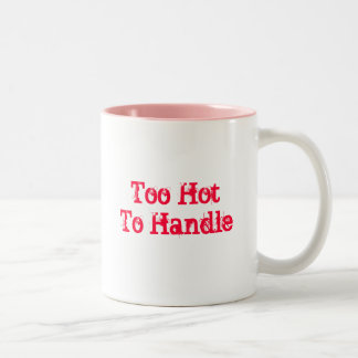 Caneca De Café Em Dois Tons Demasiado quente para segurar