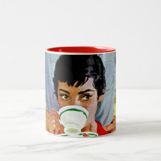 Caneca De Café Em Dois Tons Demasiado tarde para compo