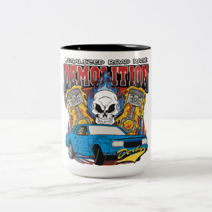 Caneca De Café Em Dois Tons Demolição Derby