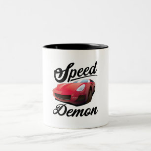 Caneca De Café Em Dois Tons Demoníaco da Velocidade