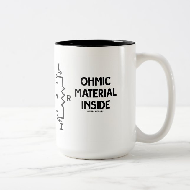 Caneca De Café Em Dois Tons Dentro de Material Ohmic (Lei de Ohm) (Direita)