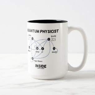 Caneca De Café Em Dois Tons Dentro do Físico Quântico (Higgs Field Higgs Bos