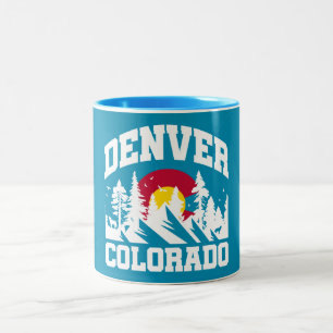Caneca De Café Em Dois Tons Denver, Colorado