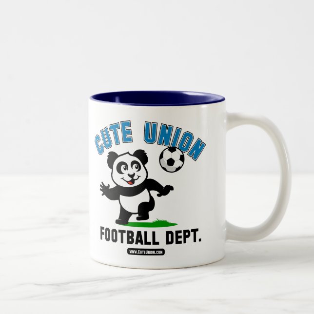 Caneca De Café Em Dois Tons Departamento de Futebol da União Cute (Direita)