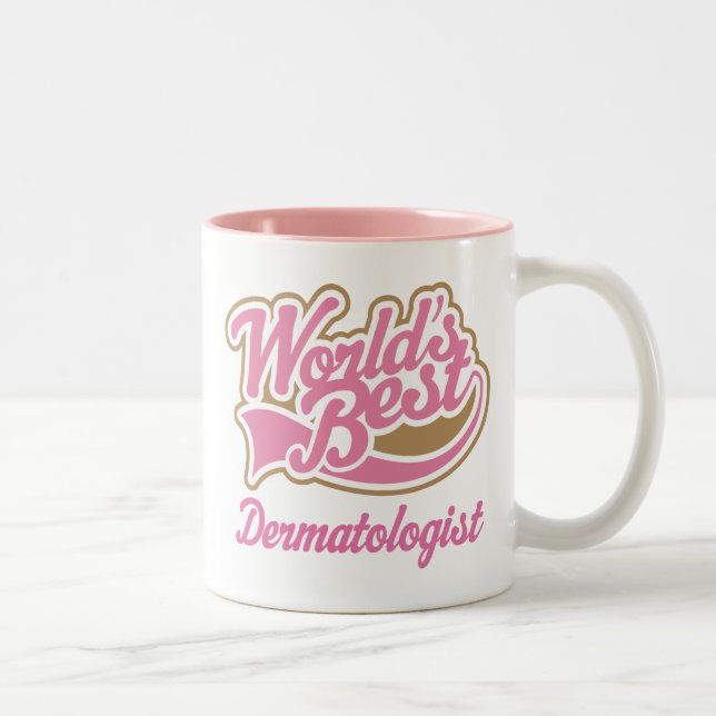 Caneca De Café Em Dois Tons Dermatologista bonito (Direita)