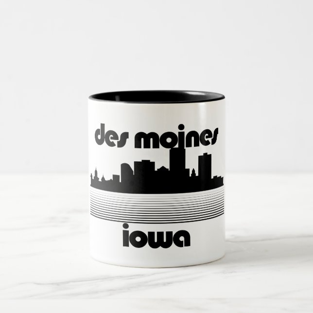 Caneca De Café Em Dois Tons Des Moines, Iowa (Centro)