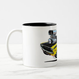 Caneca De Café Em Dois Tons Desafiador Dodge do Vince Crain High Octane 1970