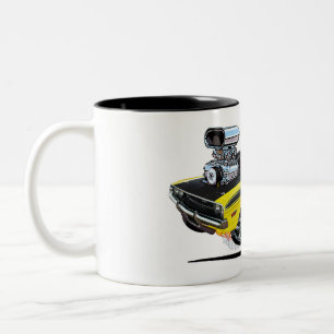 Caneca De Café Em Dois Tons Desafiador Dodge do Vince Crain High Octane 1970