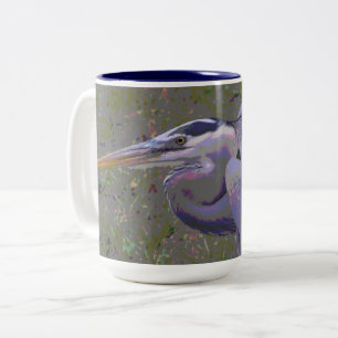 Caneca De Café Em Dois Tons Desafio Heron Azul do excelente