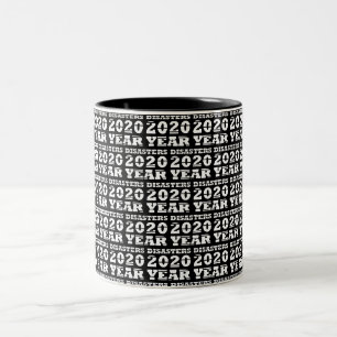 Caneca De Café Em Dois Tons desastres ano 2020