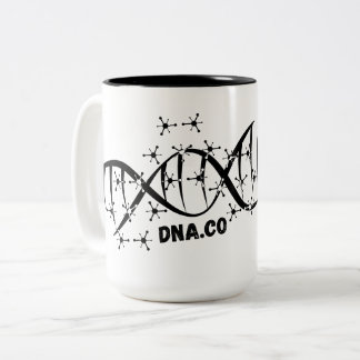 Caneca De Café Em Dois Tons Desbloqueando os mistérios do DNA
