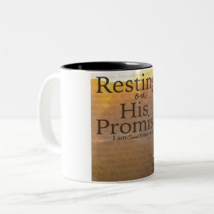 Caneca De Café Em Dois Tons "Descansando em sua caneca do Dois-Tom das