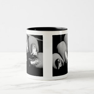 Caneca De Café Em Dois Tons Descaroços do Designer