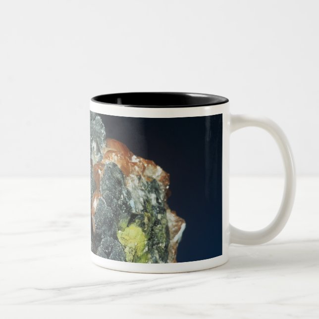 Caneca De Café Em Dois Tons Descloizite na calcite (Direita)