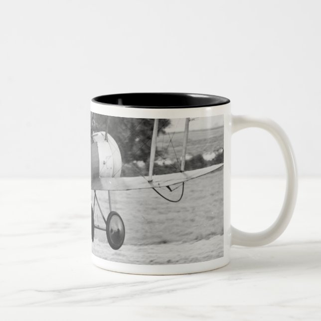 Caneca De Café Em Dois Tons Descolagem dos aviões de Sopwith (Direita)