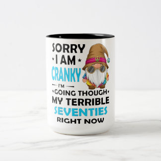 Caneca De Café Em Dois Tons Desculpe, estou irritado, estou passando por minha