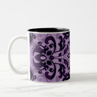 Caneca De Café Em Dois Tons Desejo roxo do damasco