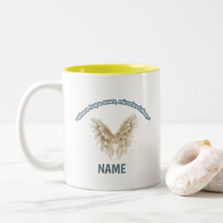 Caneca De Café Em Dois Tons Desenho Inspirador Asas de Anjo