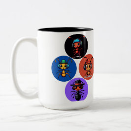 Caneca De Café Em Dois Tons desenho musical