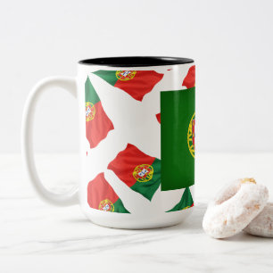 Caneca De Café Em Dois Tons desenhos portugueses