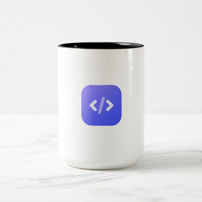Caneca De Café Em Dois Tons desenvolvedor (Centro)