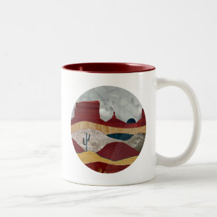 Caneca De Café Em Dois Tons Desert Sunrise