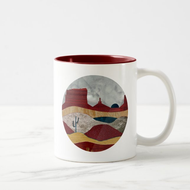 Caneca De Café Em Dois Tons Desert Sunrise (Direita)