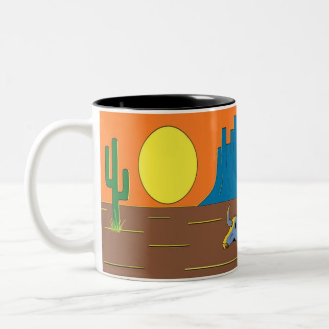 Caneca De Café Em Dois Tons Deserto mexicano (Esquerda)