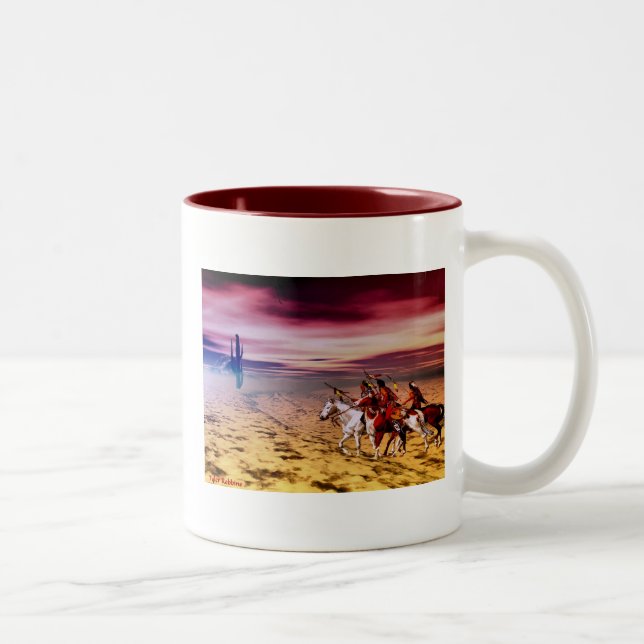 Caneca De Café Em Dois Tons deserto ocidental (Direita)