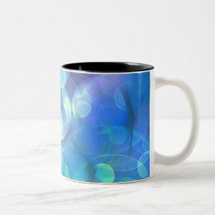 Caneca De Café Em Dois Tons Design abstrato surreal