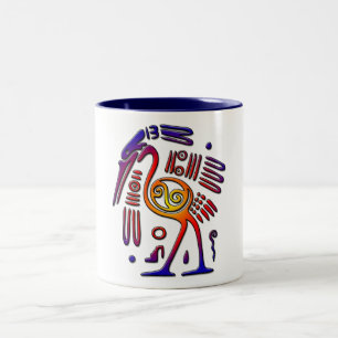 Caneca De Café Em Dois Tons Design antigo de México