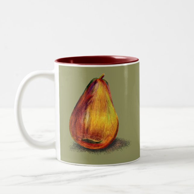 Caneca De Café Em Dois Tons Design da pera (Esquerda)