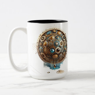 Caneca De Café Em Dois Tons design de cobrir de copo especial